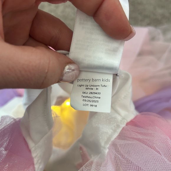 Pottery Barn Light up Unicorn Tutu costume with wings - Picture 5 of 9